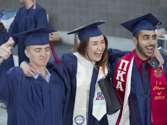 More than 50,000 students, friends, family, faculty and University staff filed into Arizona Stadium to celebrate the 151st Commencement at the University of Arizona on May 16, 2015.