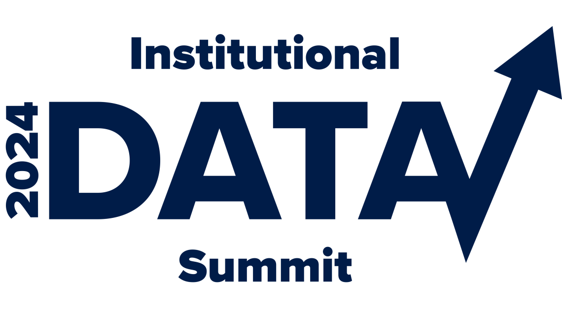 Blue logo that reads: 2024 Institutional Data Summit