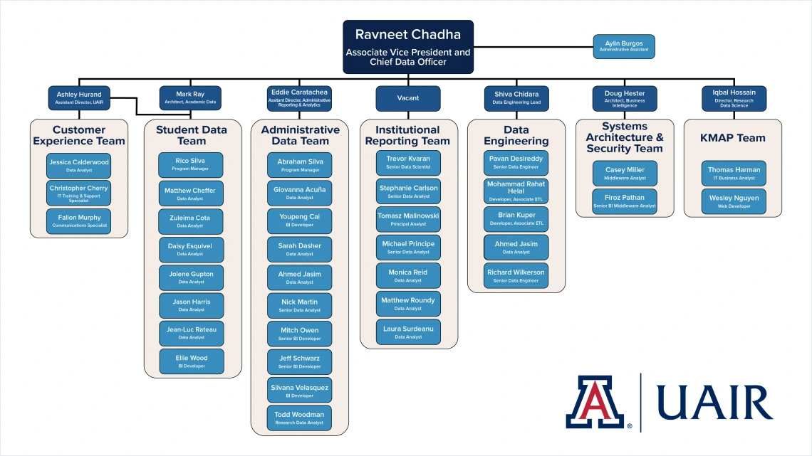 UAIR organization chart.