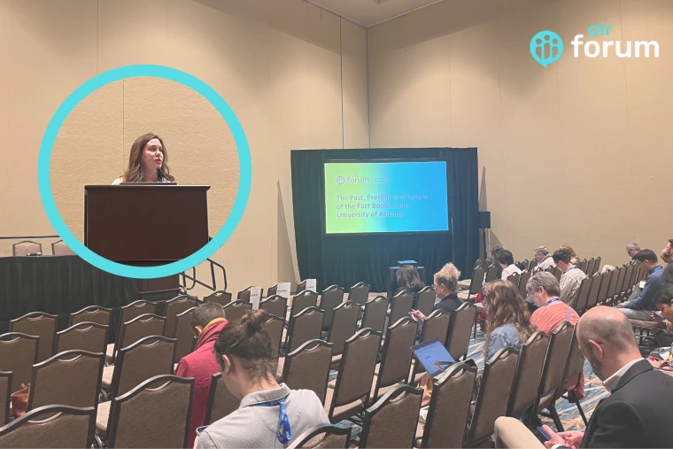 Ashley Hurand presenting at the 2025 AIR Forum