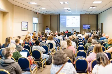 Attendees at a Data Summit presentation in the Tucson Room of the Student Union